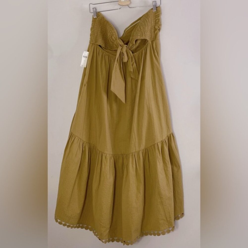 Anthropologie Maeve High-Low Strapless Midi Dress XL new with tag 624 - Picture 8 of 8